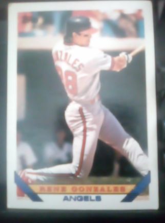 1993 Topps #266 Rene Gonzales — front