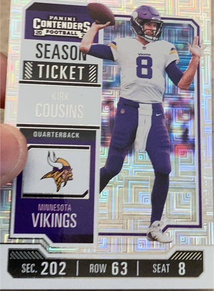 2023 Panini Contenders Season Ticket Mojo #68 Kirk Cousins — front