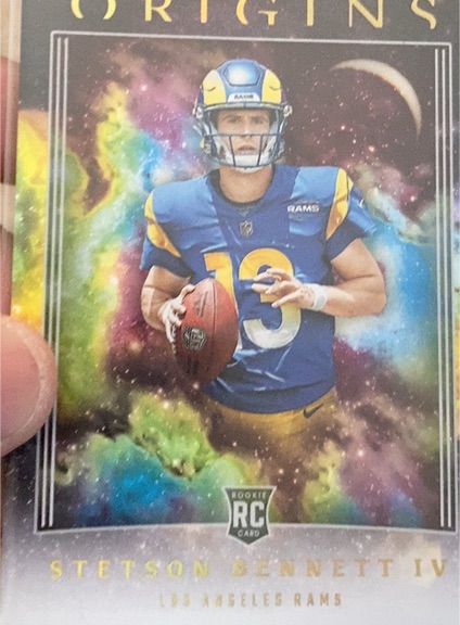 2023 Panini Origins #136 Stetson Bennett IV Rookie Los Angeles Rams — front