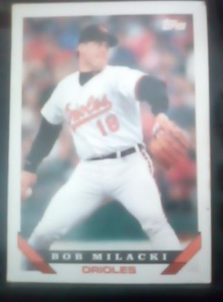 1993 Topps #192 Bob Milacki Baltimore Orioles — front