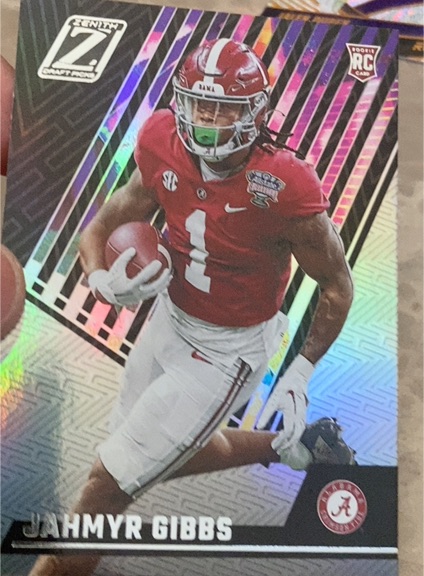 2023 Panini Chronicles Draft Picks Zenith #13 Jahmyr Gibbs — front
