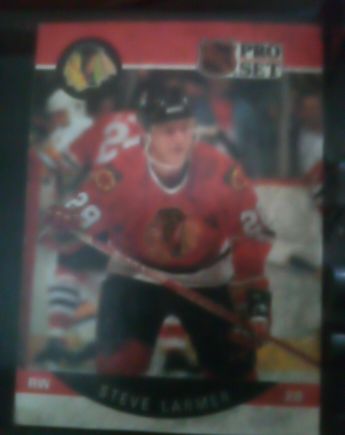 1990-91 Pro Set #53 Steve Larmer — front