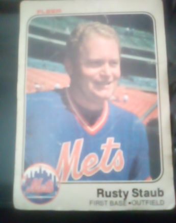 1983 Fleer #555 Rusty Staub — front