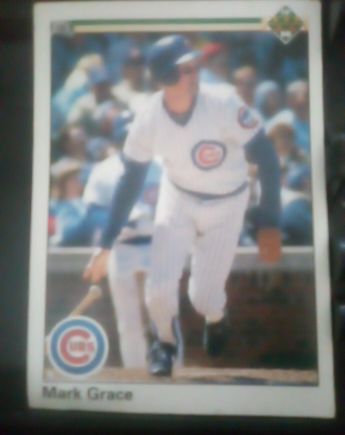 1990 Upper Deck #128 Mark Grace — front