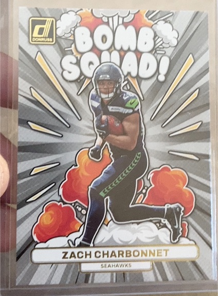 2023 Donruss #BS-30 Zach Charbonnet Bomb Squad — front
