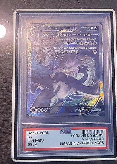 2022 Pokémon SWSH #186 Lugia Silver Tempest — front