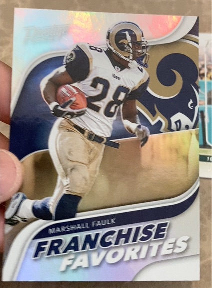 2023 Panini Prestige #FF-10 Marshall Faulk Franchise Favorites — front