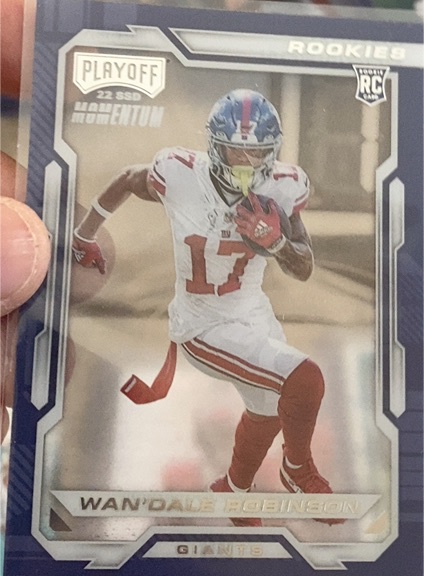 2022 Panini Chronicles Playoff Momentum Rookies #PMR-36 Wan'Dale Robinson — front