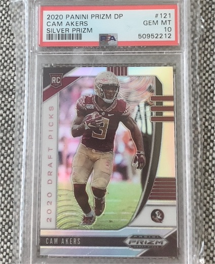 2020 Panini Prizm Draft Picks #121 Cam Akers — front