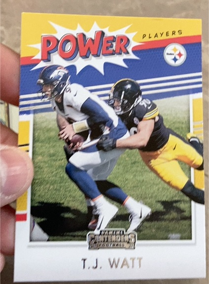 2021 Panini Contenders Power Players #PP-TWA T.J. Watt — front