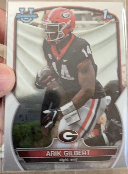 2022 Bowman University Chrome #54 Arik Gilbert — front