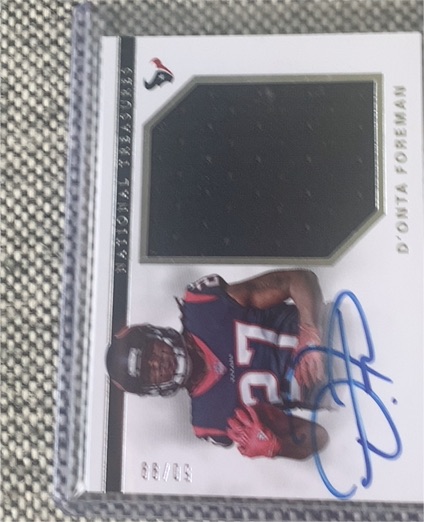 2017 Panini National Treasures #RMS-DF D'Onta Foreman — front