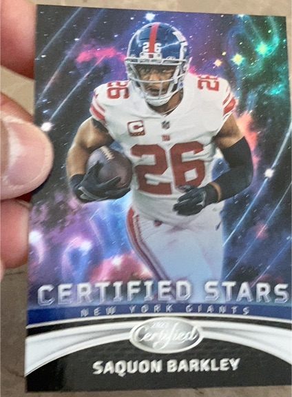 2023 Panini Certified #CS-3 Saquon Barkley Certified Stars — front