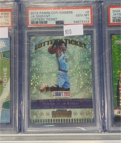 2019 Panini Contenders #2 Ja Morant Lottery Ticket — front