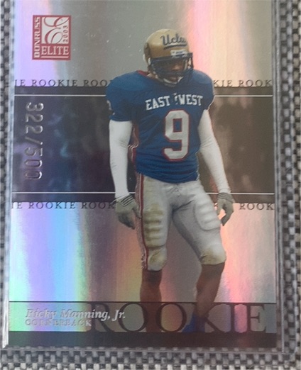 2003 Donruss Elite #322 Ricky Manning Jr. — front
