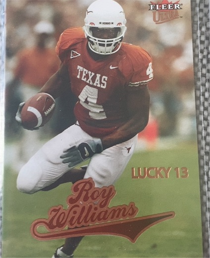 2004 Fleer Ultra #203 Roy Williams Lucky 13 — front