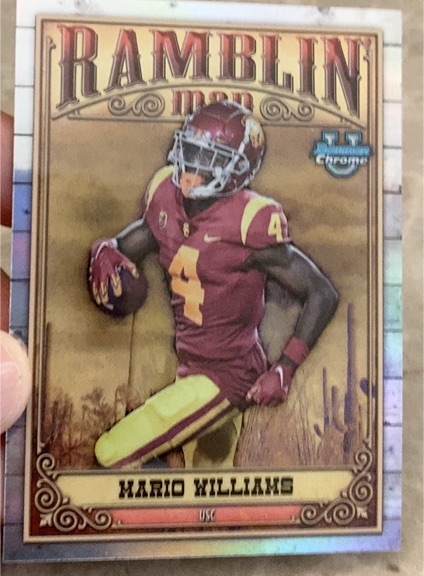 2023 Bowman University Chrome #RM-7 Mario Williams Ramblin' Man — front