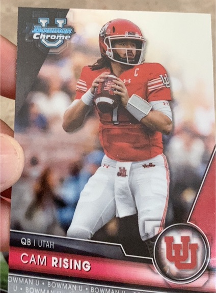 2023 Bowman University Chrome #198 Cam Rising — front
