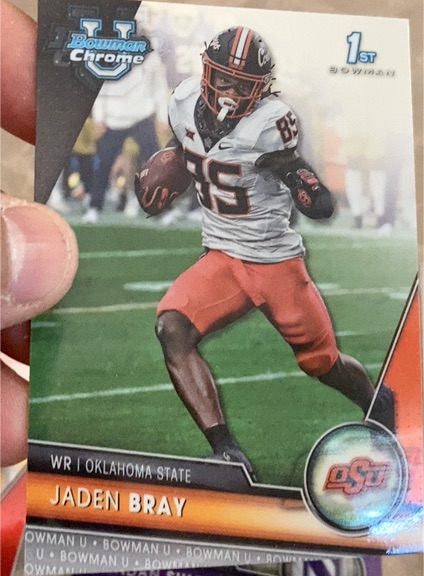 2023 Bowman Chrome University #180 Jaden Bray — front