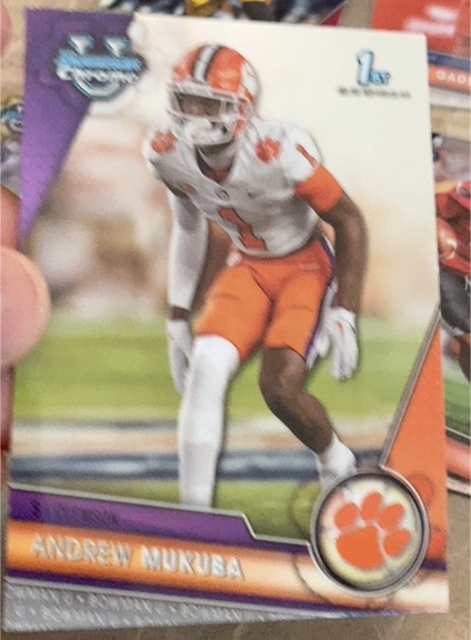 2023 Bowman University Chrome #54 Andrew Mukuba — front