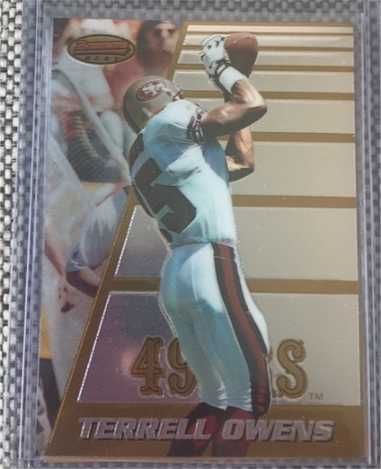 1996 Bowman's Best #147 Terrell Owens — front