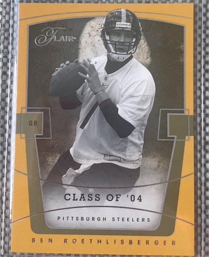 2004 Fleer Flair #64 Ben Roethlisberger — front