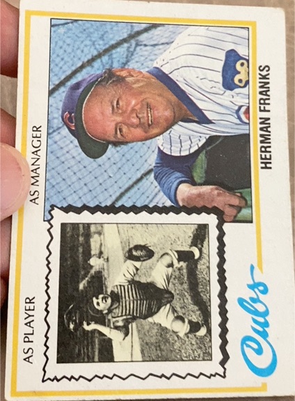 1978 Topps #234 Herman Franks — front