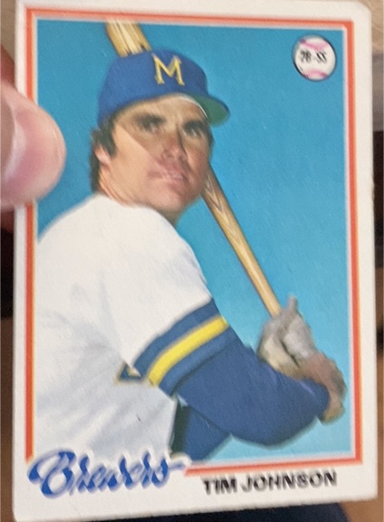 1978 Topps #542 Tim Johnson — front