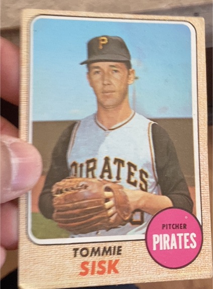 1968 Topps #429 Tommie Sisk — front