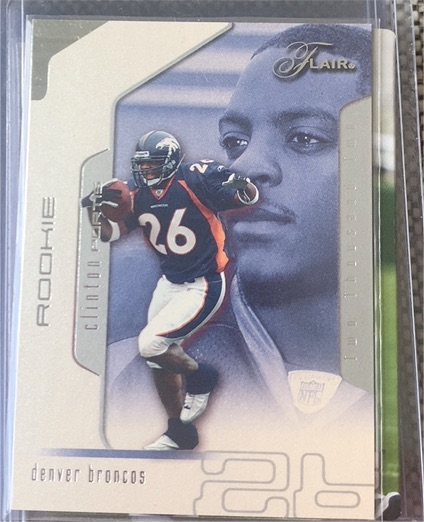 2002 Fleer Flair #109 Clinton Portis Rookie Card — front
