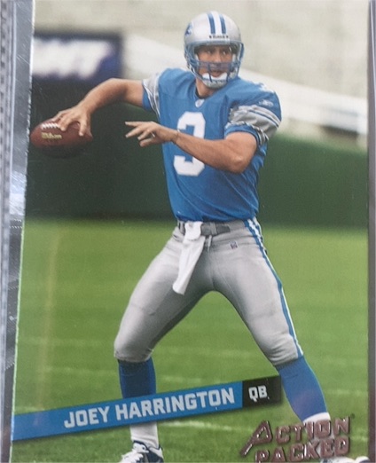 2002 Leaf Rookies and Stars Action Packed #7 Joey Harrington — front