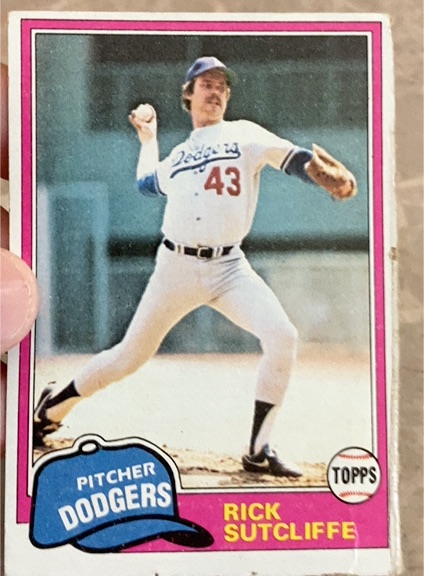 1981 Topps #191 Rick Sutcliffe — front