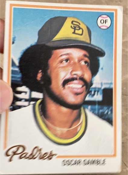 1978 Topps #390 Oscar Gamble — front