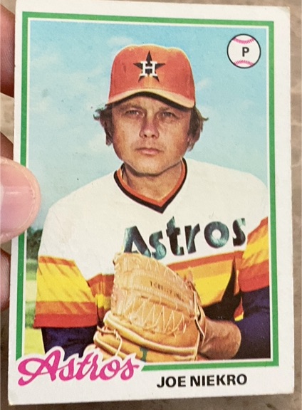 1978 Topps #306 Joe Niekro Houston Astros — front