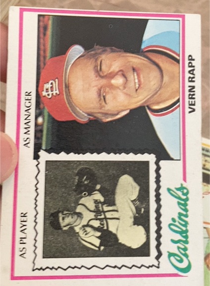 1978 Topps #324 Vern Rapp — front