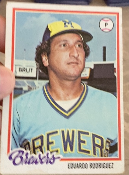 1978 Topps #623 Eduardo Rodriguez Milwaukee Brewers — front