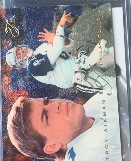 1995 Flair #51 Troy Aikman Dallas Cowboys — front