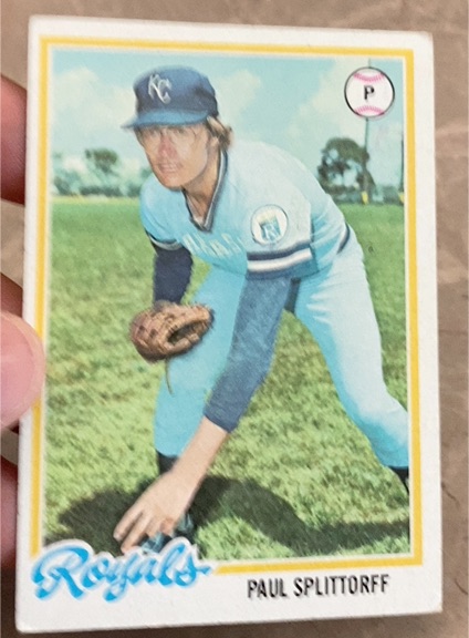 1978 Topps #638 Paul Splittorff — front