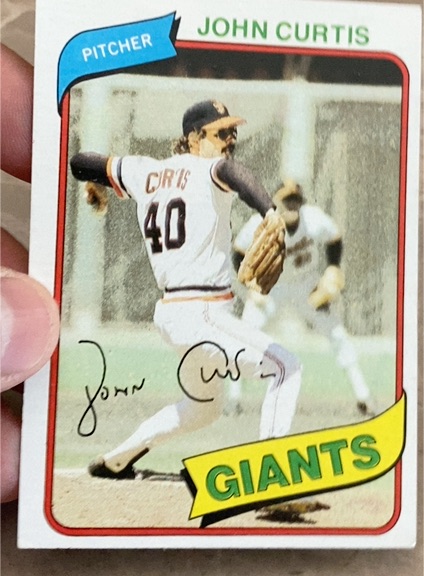 1980 Topps #12 John Curtis — front