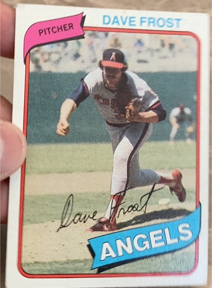1980 Topps #423 Dave Frost California Angels — front