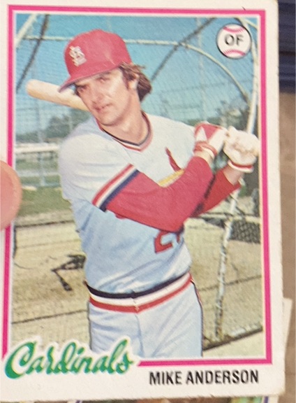 1978 Topps #714 Mike Anderson — front