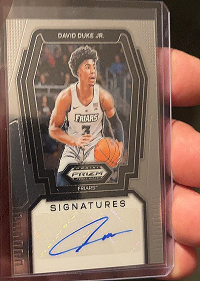 2024 Panini Prizm Draft Picks Signatures #S-DDJ David Duke Jr. — front