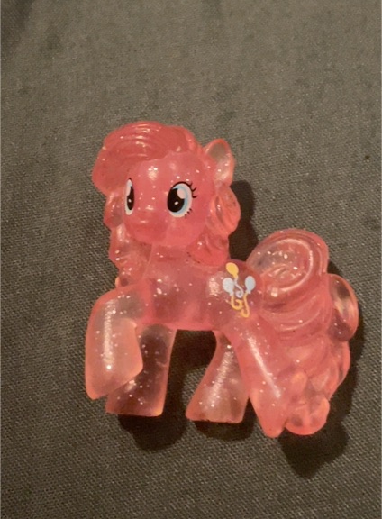 2015 My Little Pony FiM Blind Bag Wave #14 2" Transparent Pinkie Pie Figure — front