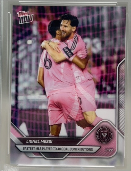 2025 Topps Now MLS #1 Lionel Messi — front
