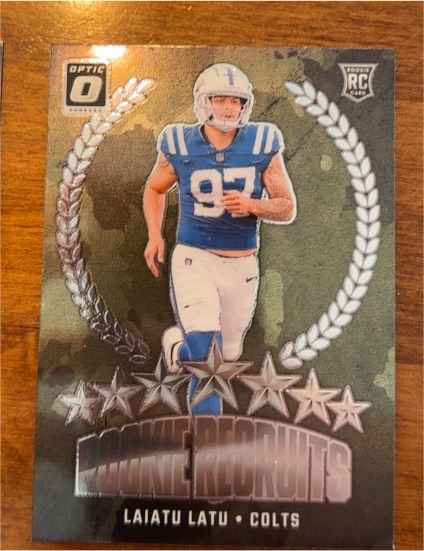2024 Donruss Optic Rookie Recruits #20 Laiatu Latu — front
