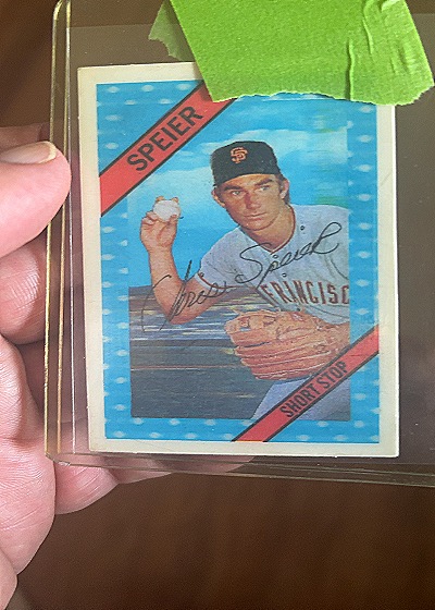 1972 Kellogg's 3-D Super Stars #28 Chris Speier — front