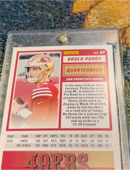 2024 Panini #47 Brock Purdy — front