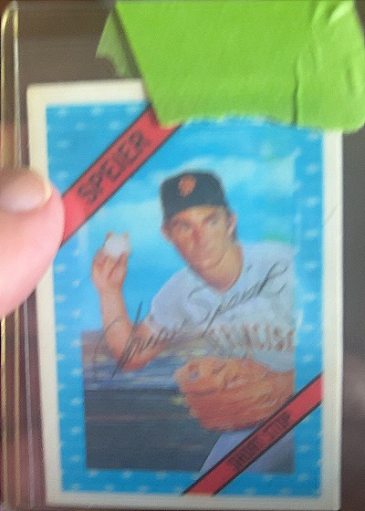 1972 Kellogg's #28 Chris Speier — front