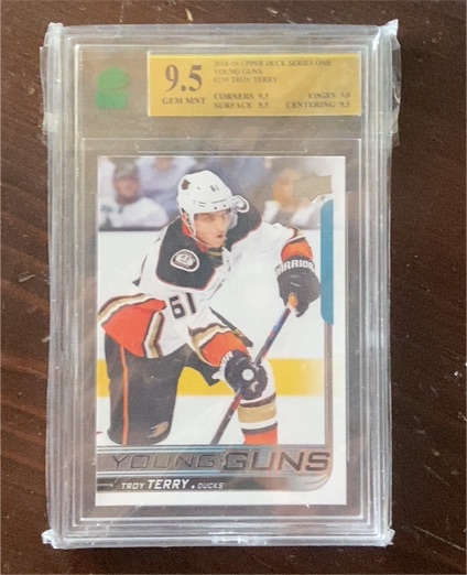 2018-19 Upper Deck Young Guns #239 Troy Terry — front
