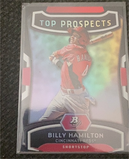 2012 Bowman Platinum Top Prospects #TP-BH Billy Hamilton — front